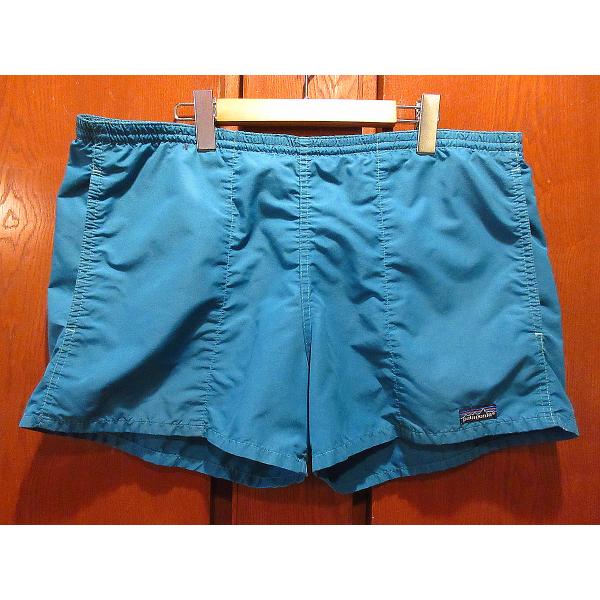 ビンテージ80's90's○Patagoniaバギーズショーツ青緑size L ビンテージ80's90's○Patagoniaバギーズショーツ青緑size L