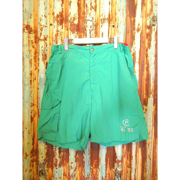 ビンテージ90's○Polo Ralph LaurenナイロンショーツRL-92緑size ビンテージ90's○Polo Ralph LaurenナイロンショーツRL-92緑size