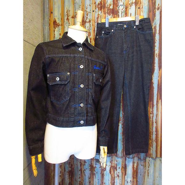 GUESS デニムジャケット ビンテージ　アメリカ製　made in USA ビンテージ90's00's○GUESS JEANSデニムジャケット&パンツ黒○241027j7