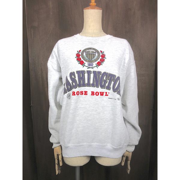 “90s USA製　ボロ　Rose Bowl ローズボール　プリントスウェット” VINTAGE（ヴィンテージ）の「【ヴィンテージ古着】90's ROSE