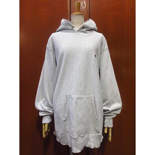 ビンテージ90's○Championリバースウィーブスウェットパーカグレーsize