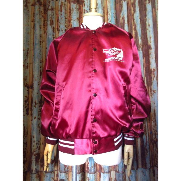 ビンテージ80's90's○DEADSTOCK AUBURN Heartfliteナイロンスタジアム