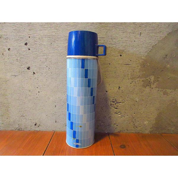 ビンテージ○THERMOSウォーターボトルブルー○250306k3-otdeqpサーモス