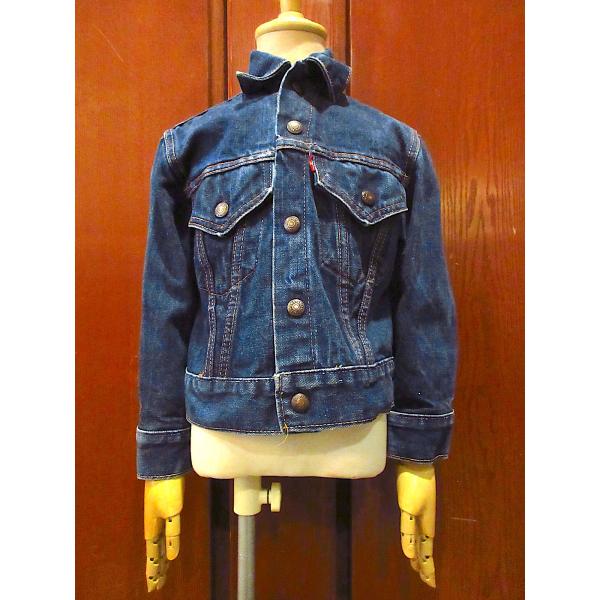 60年代製 LEVIS ビッグE 均等V 70805 kids サイズ８ ビンテージ60's○Levi's 70805-0217 BIG Eキッズデニムジャケット