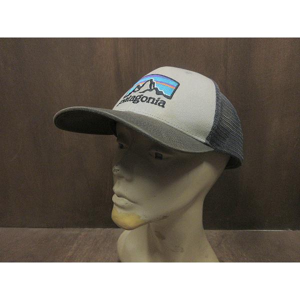 Patagoniaロゴ刺繍入りスナップバックメッシュキャップ○250410j1-m-cp