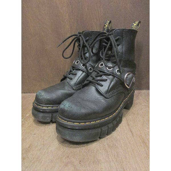 Dr.Martens○レディースベルト付き8ホールブーツ黒size US 8○250515j1