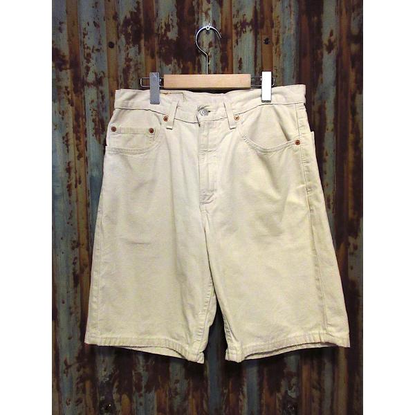 2000's○Levi's 550ショーツ白 実寸W82cm○250803j5-m-sht-W32ハーフ