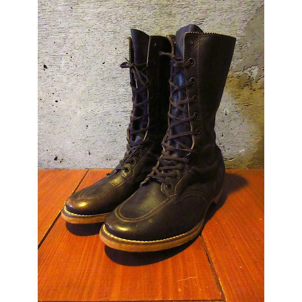Chippewa ワークブーツ　ビンテージブーツ ビンテージ40's50's○DEADSTOCK Chippewaロガーブーツ焦げ茶○250816j4