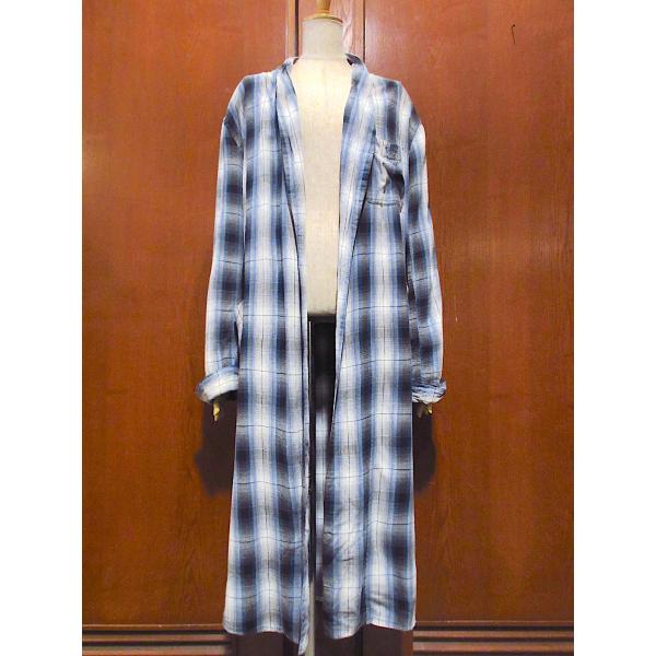 ビンテージ60's○PENNEY'Sレーヨンオンブレチェックガウンsize M