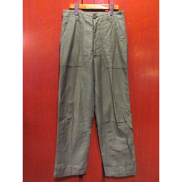 ビンテージ60's○U.S.ARMY DEADSTOCK?ジッパーフライコットンサテン