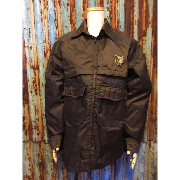 ビンテージ70's○upsナイロンジャケット茶size 40L○251205j2-m-jk-nyl