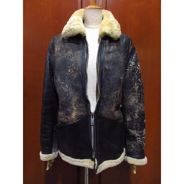 ビンテージ70's○フェイクファー切り返しレザージャケット○251218n2-m