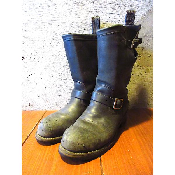 ビンテージ90's○CHIPPEWA PT99スチールトゥエンジニアブーツ黒size 7