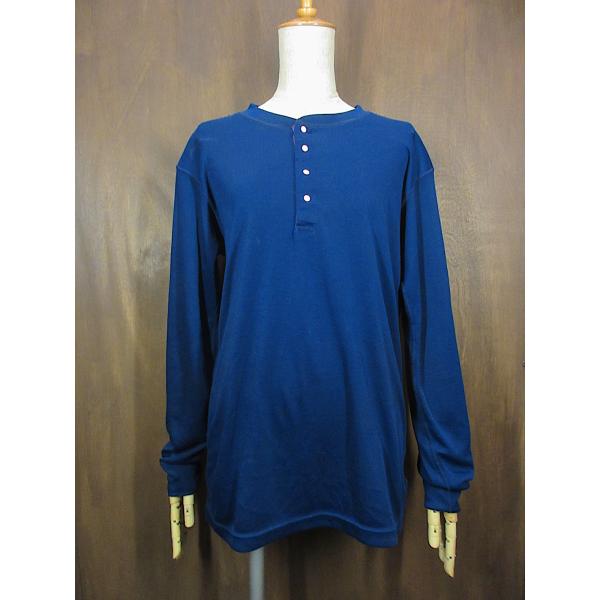 ビンテージ80's○Patagonia Capileneヘンリーネックアンダーシャツ紺