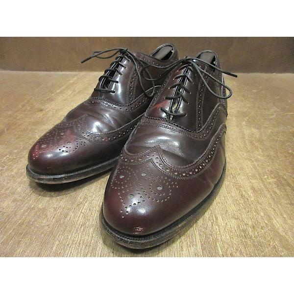 70s~ヴィンテージ レザーシューズ Florsheim ウイングチップ 革靴 70s~ヴィンテージ レザーシューズ Florsheim ウイングチップ 革靴