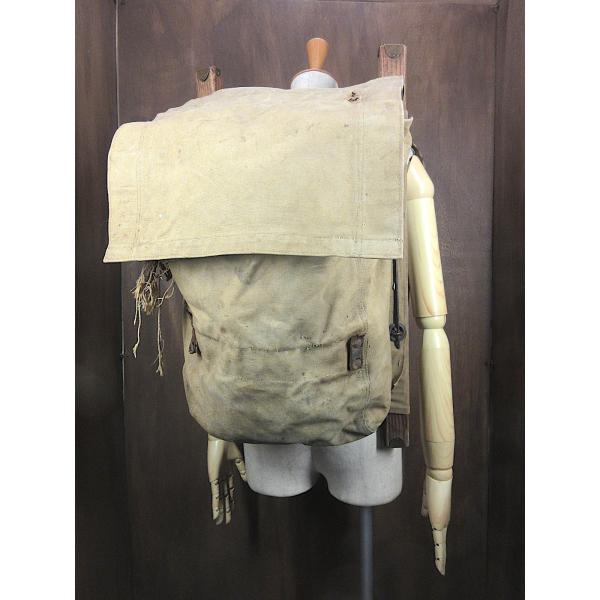 【希少】ヴィンテージ フレームバックパック ミリタリー風 キャンバス cozyvintage_260119n6-bag-bp