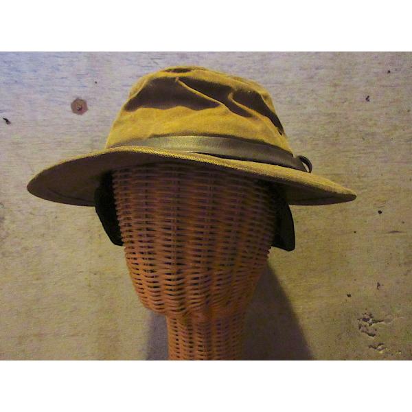 ビンテージ90's○FILSON耳当て付きオイルドコットンハット○260202z5-m