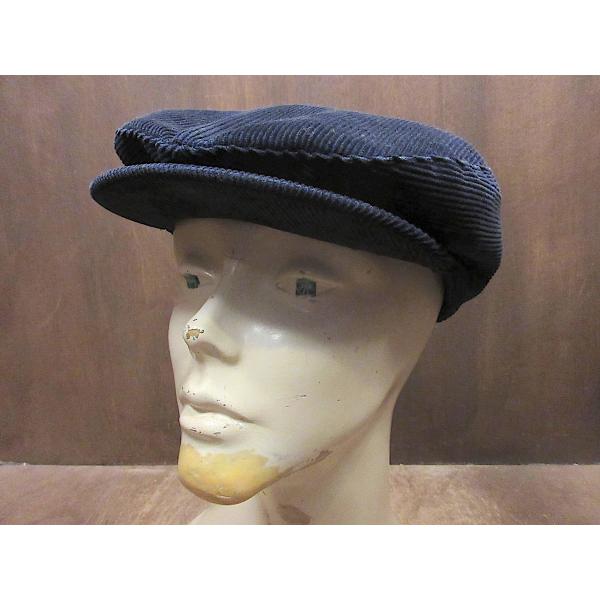 ビンテージ70's80's○コーデュロイキャスケット紺size M○260208z1-m