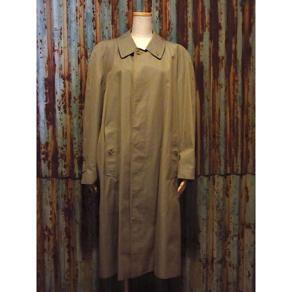 ビンテージ90's○Burberrysコットンステンカラーコートカーキ
