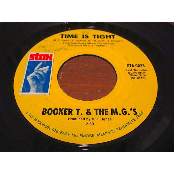 BOOKER T. & THE M.G.'S○Time Is Tight / Johnny, I Love You Stax