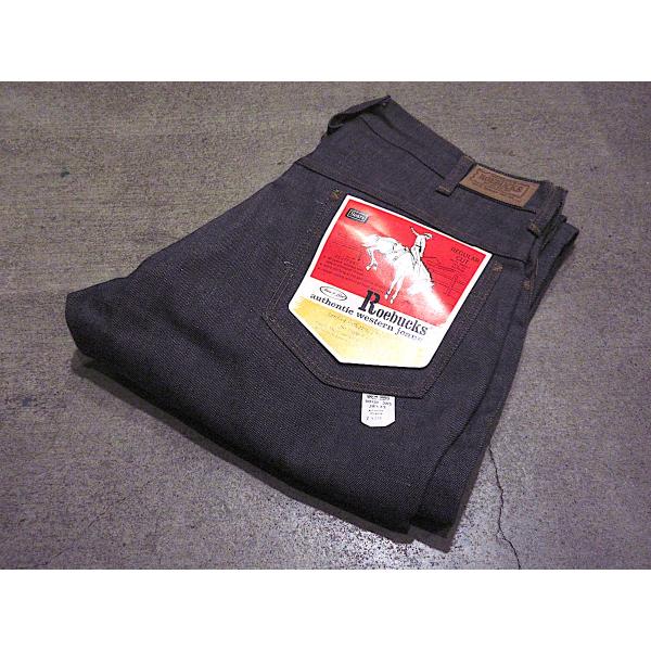 ビンテージ60's70's○DEADSTOCK SEARS ROEBUCKSバットダイデニムパンツ