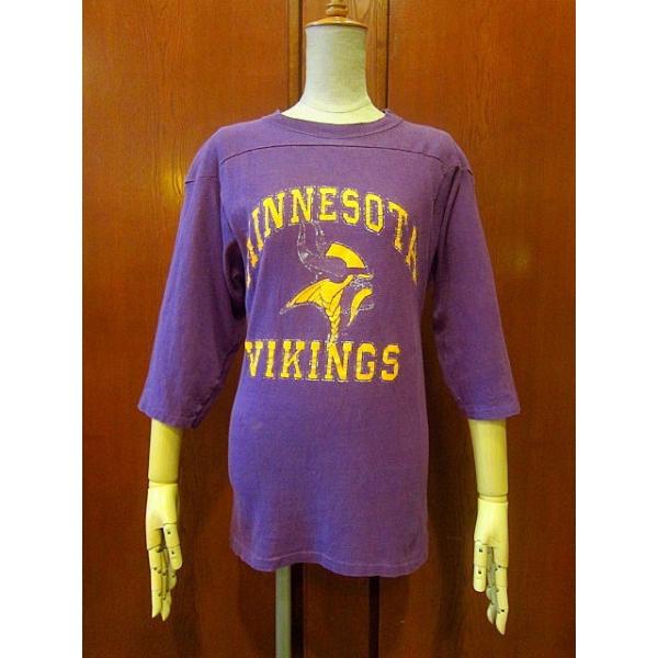 ビンテージ80's☆Champion トリコタグ MINNESOTA VIKINGS フットボール