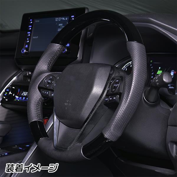 トヨタ ハリアー 80系 コンビハンドル グレーウッド ホワイト