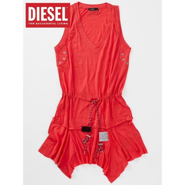 DIESEL ディーゼル レディース ワンピース ピンク Mサイズ ドレス ひざ  