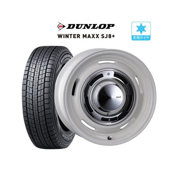 175/80R16 スタッドレス 18年 ダンロップWINTERMAXX SJ8 スタッドレス タイヤ ホイール 4本 5穴139 ディーン クロスカントリー