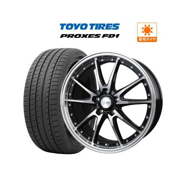 タイヤ・ホイール 225/45R19 ロクサーニ 19インチ ホイール 7.5J 5穴 114.3 4本 クロノグラスター