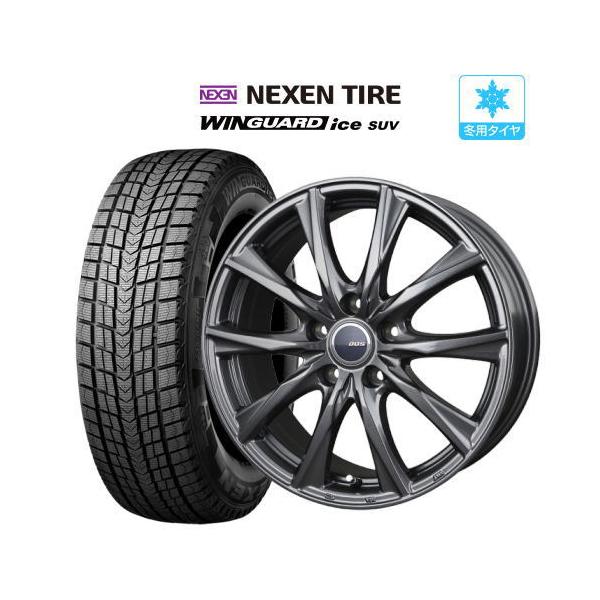 スタッドレス タイヤ ホイール 4本 5穴100 114.3 DOS ガビアル  