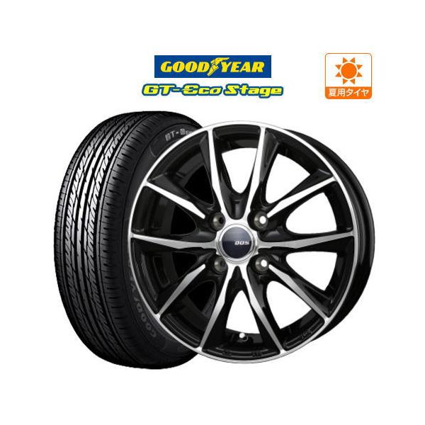 サマータイヤ ホイール 4本 15インチ 4穴 pcd100 DOSガビアルIII