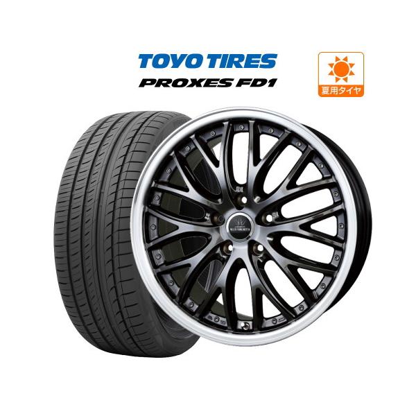 ロクサーニ19インチ ホイールセット プロクセス ロクサーニ 19インチ ホイール 8.0J 5穴 114.3 4本 マルチ