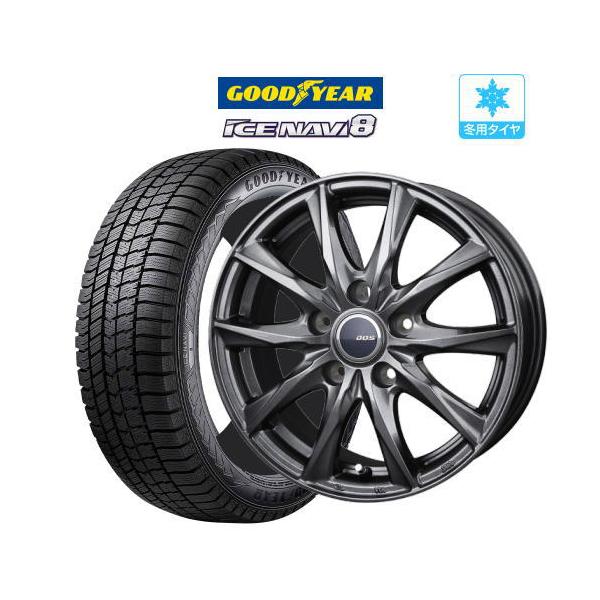 2025年製】スタッドレス タイヤ ホイール 4本 5穴 114.3 DOS ガビアル