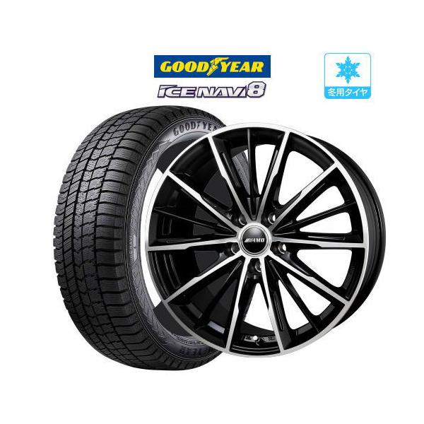 2025年製】スタッドレス タイヤ ホイール 4本 5穴 100 114.3 AMD G