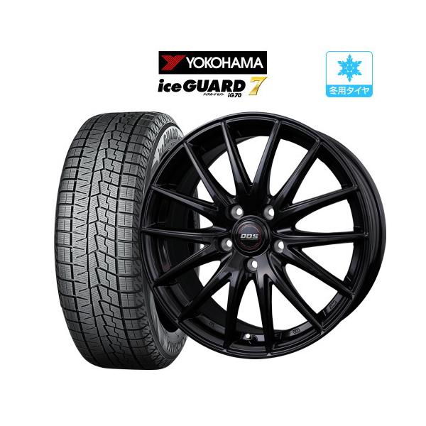 スタッドレス タイヤ ホイール 4本 5穴114 DOS RP-7 YOKOHAMA アイス