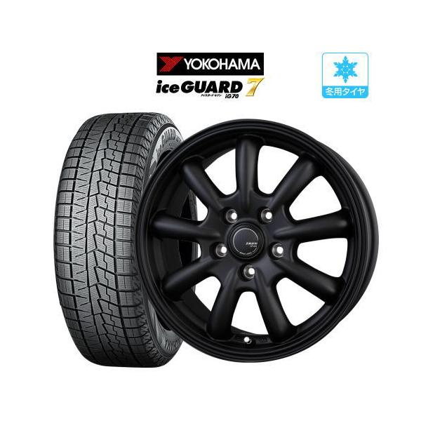 スタッドレス タイヤ ホイール 4本 5穴114 ZACK JP-209 Black YOKOHAMA