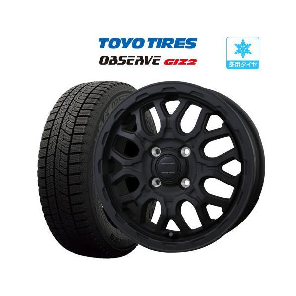 スタッドレス タイヤ ホイール 4本 14インチ 4穴 pcd100 ロックケリー