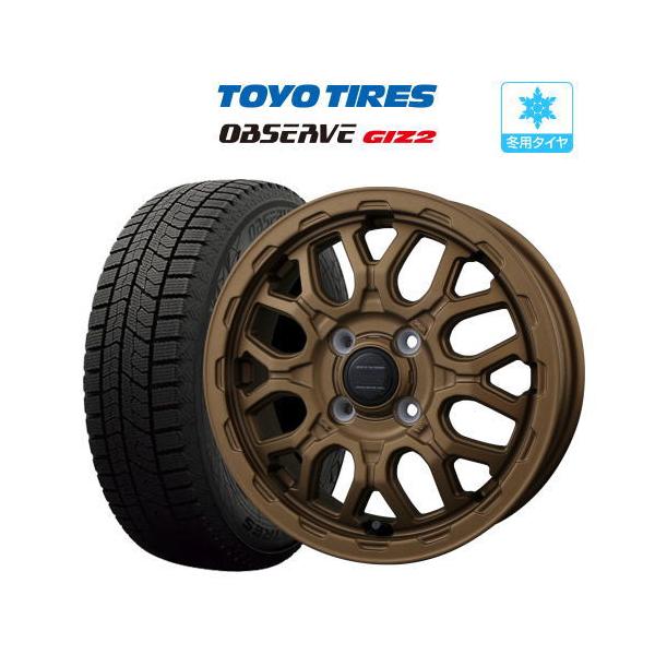 スタッドレス タイヤ ホイール 4本 14インチ 4穴 pcd100 ロックケリー