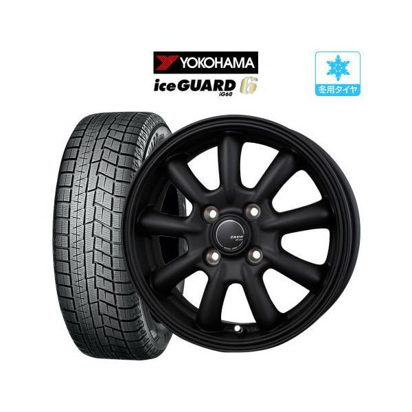RANBROS スタッドレス ヨコハマ iceGUAD 155/70r13４本S ヨコハマタイヤ 155/65R14 スタッドレスホイールセット ヨコハマ
