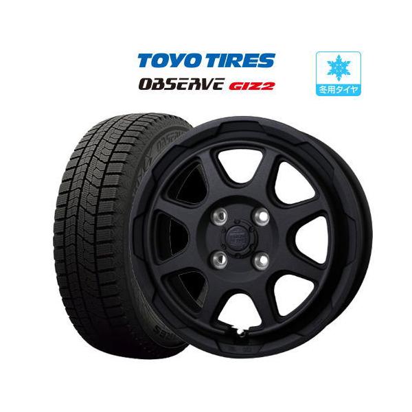 スタッドレス タイヤ ホイール 4本 14インチ 4穴 pcd100 ロックケリー