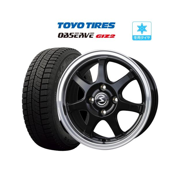 スタッドレス タイヤ ホイール 4本 14インチ 4穴 pcd100 エスホールド