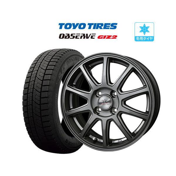 14㌅アルミホイール(ロクサーニ スポーツ)とスタッドレスタイヤ4本　24年製造 14㌅アルミホイール(ロクサーニ スポーツ)とスタッドレスタイヤ4本 24