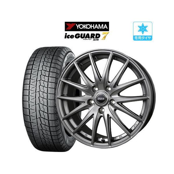 スタッドレス タイヤ ホイール 4本 5穴114 DOS RP-7 YOKOHAMA アイス