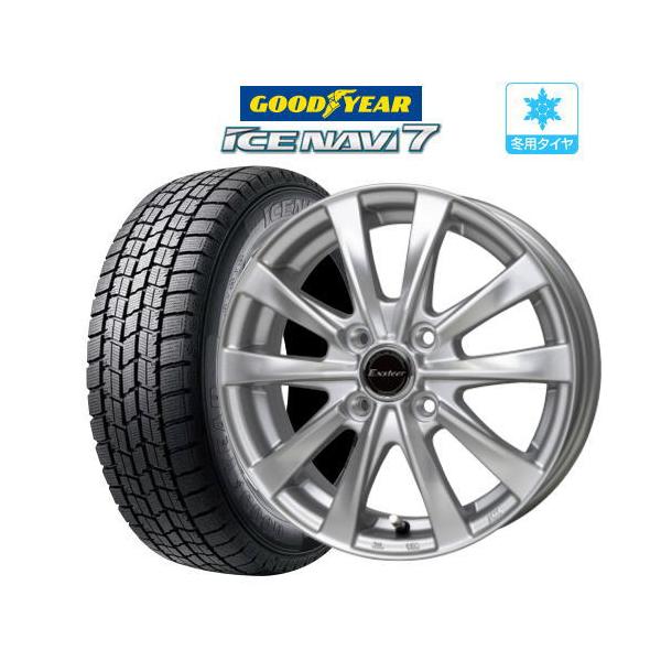 2025年製】スタッドレス タイヤ ホイール 4本 4穴 pcd100 エクスター