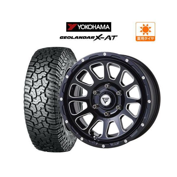 FORCE デルタフォース OVAL(オーバル) 17インチ 7.0J ヨコハマ GEOLANDAR ジオランダー X-AT (G016) 245/65R17 オフロードタイヤ ホイール4本セット