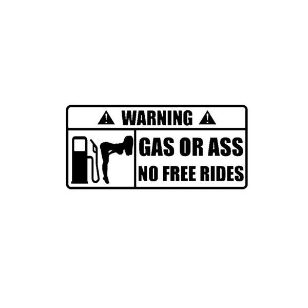 ガス・オア・アス ステッカー セクシー ギャグ カスタム リアガラス GAS OR ASS