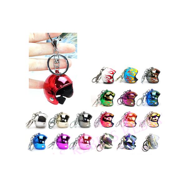 ジェットヘルメット キーホルダーヘルメット型のとってもかわいいキーホルダー♪バイカーさん必見！プレゼントにも最適！カラーも豊富で全部集めて並べたくなります＾＾；フィギュアなどにかぶせてもかわいいです♪【第2弾】も絶賛販売中です！！