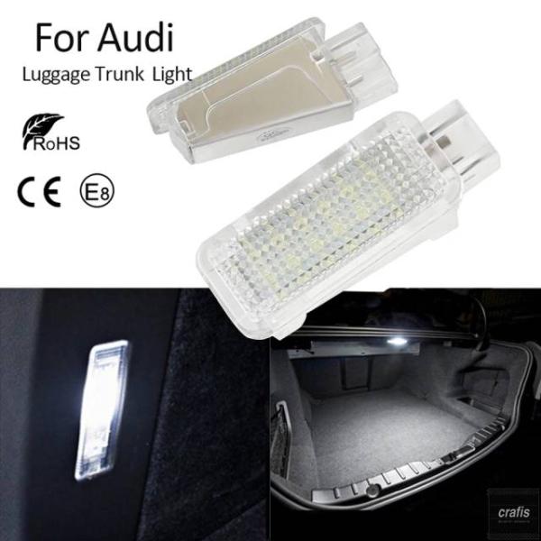 並行輸入品 アウディ A3 8P A4 B6 A6 C6 用 防水 6000K 車内灯 ホワイト LED カーテシ ドア トランク フットウェル グローブボック