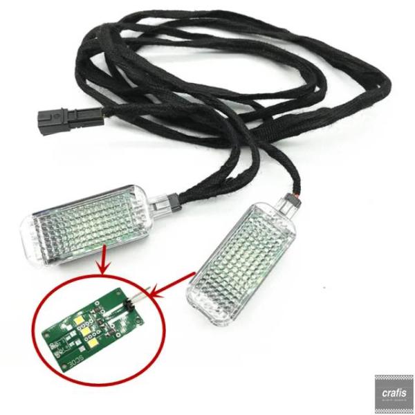 並行輸入品 アウディ A4 B9 2016 2017 2018 Q2 Q3 Q5 A3 A6 用 車内リアテールゲート LED トランクライト 3 SMD ラン